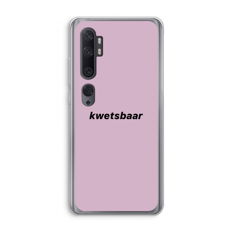 kwetsbaar: Xiaomi Mi Note 10 Pro Transparant Hoesje