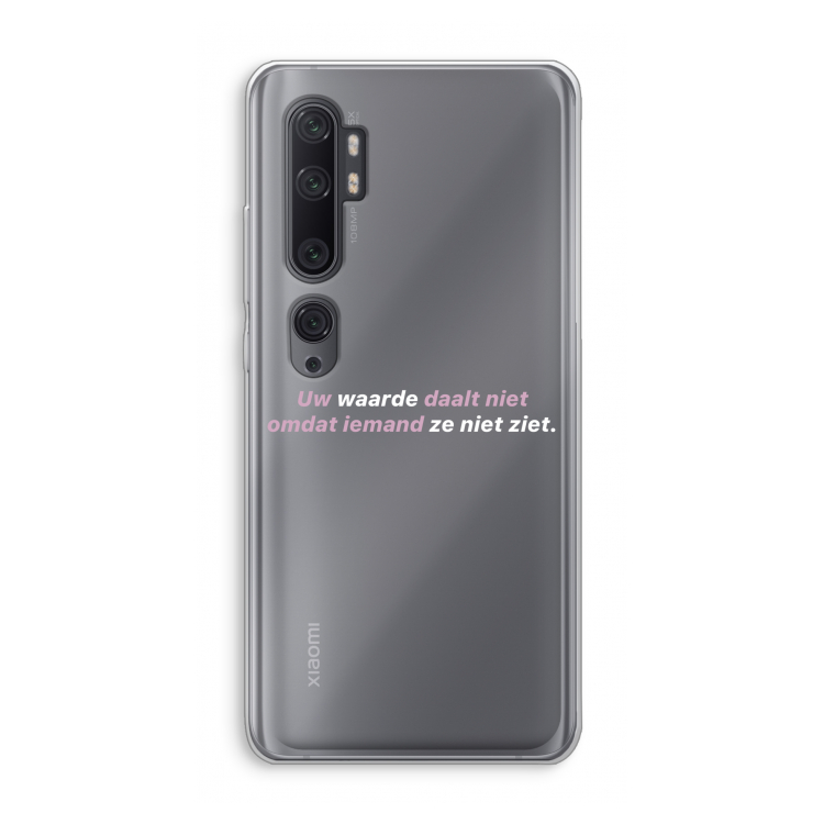 uw waarde daalt niet: Xiaomi Mi Note 10 Pro Transparant Hoesje