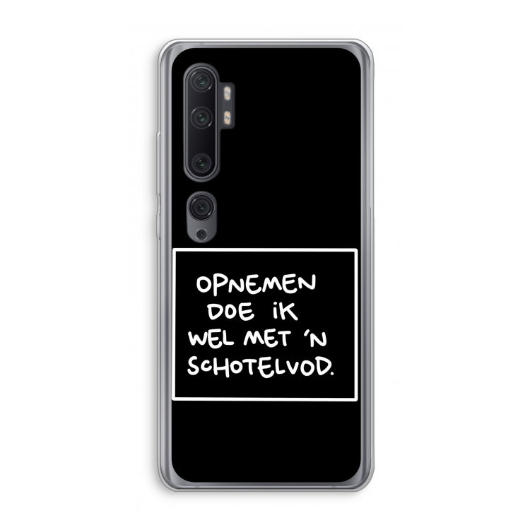 Schotelvod: Xiaomi Mi Note 10 Pro Transparant Hoesje
