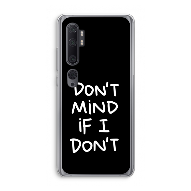 Don't Mind: Xiaomi Mi Note 10 Pro Transparant Hoesje