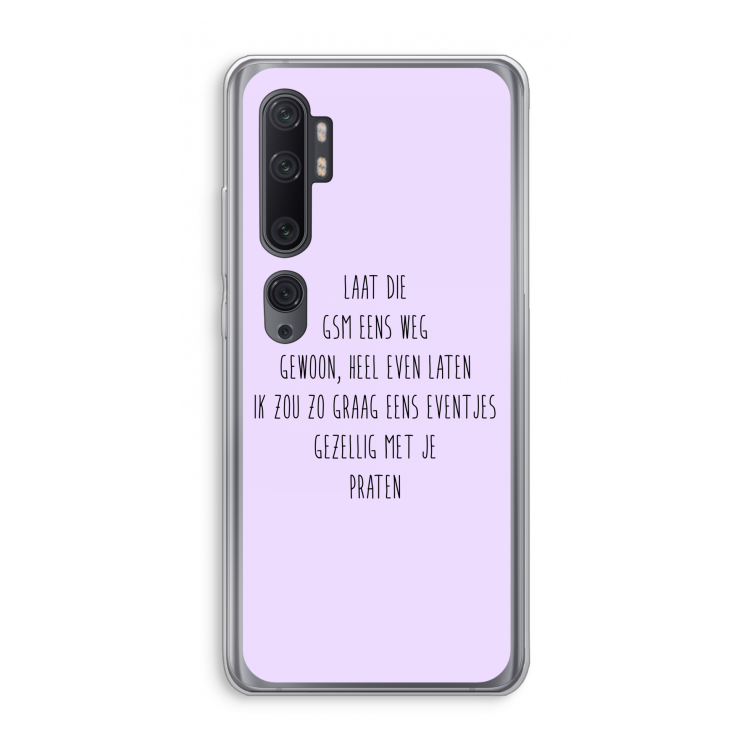 GSM: Xiaomi Mi Note 10 Pro Transparant Hoesje