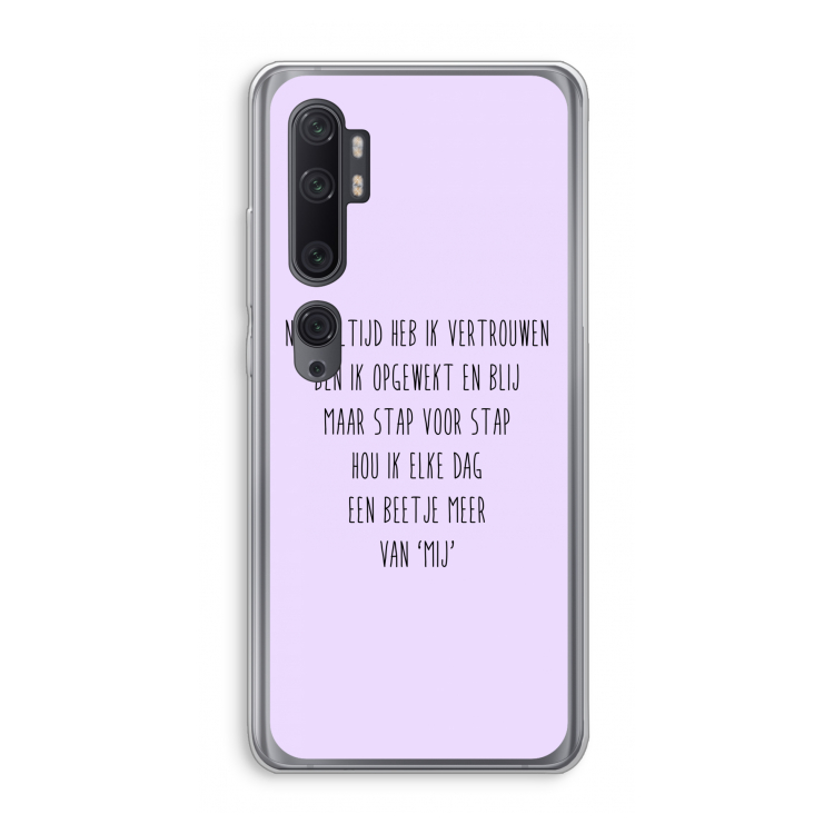 Zelfvertrouwen: Xiaomi Mi Note 10 Pro Transparant Hoesje