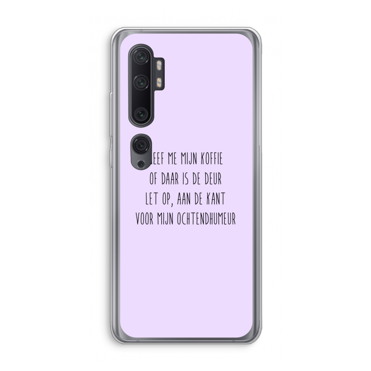 Ochtendhumeur: Xiaomi Mi Note 10 Pro Transparant Hoesje