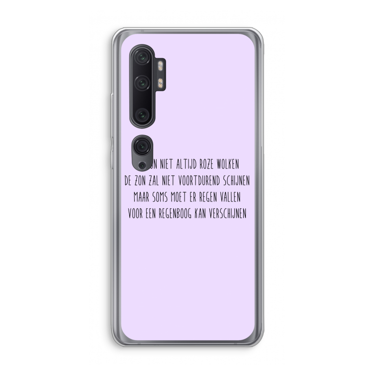 Regenboog: Xiaomi Mi Note 10 Pro Transparant Hoesje