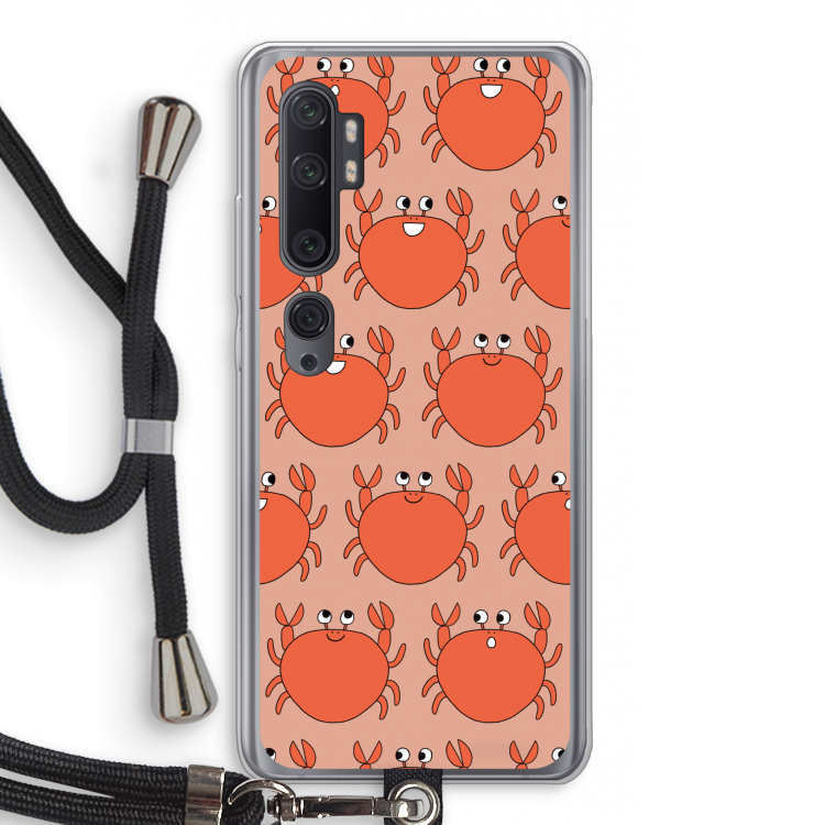 Krab: Xiaomi Mi Note 10 Pro Transparant Hoesje met koord