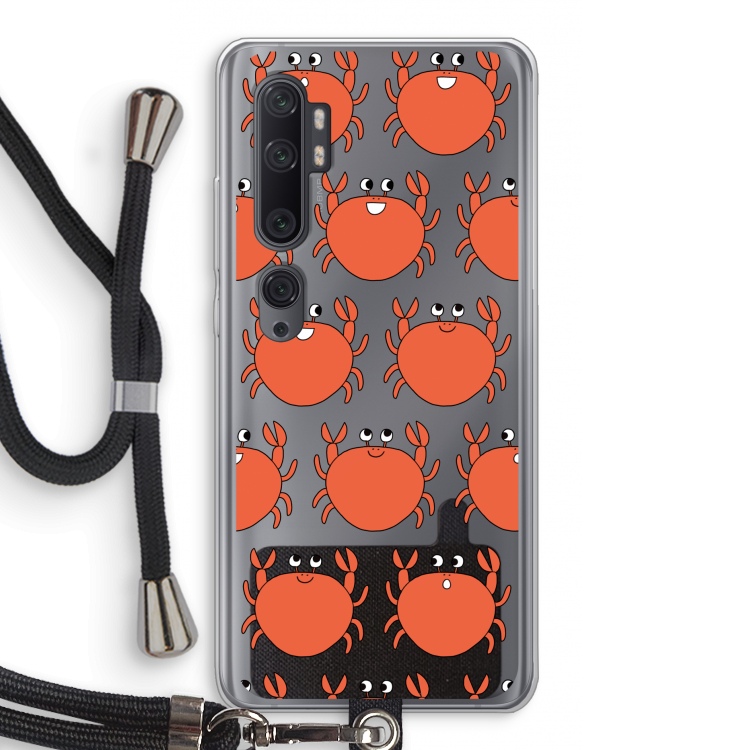 Krab: Xiaomi Mi Note 10 Pro Transparant Hoesje met koord
