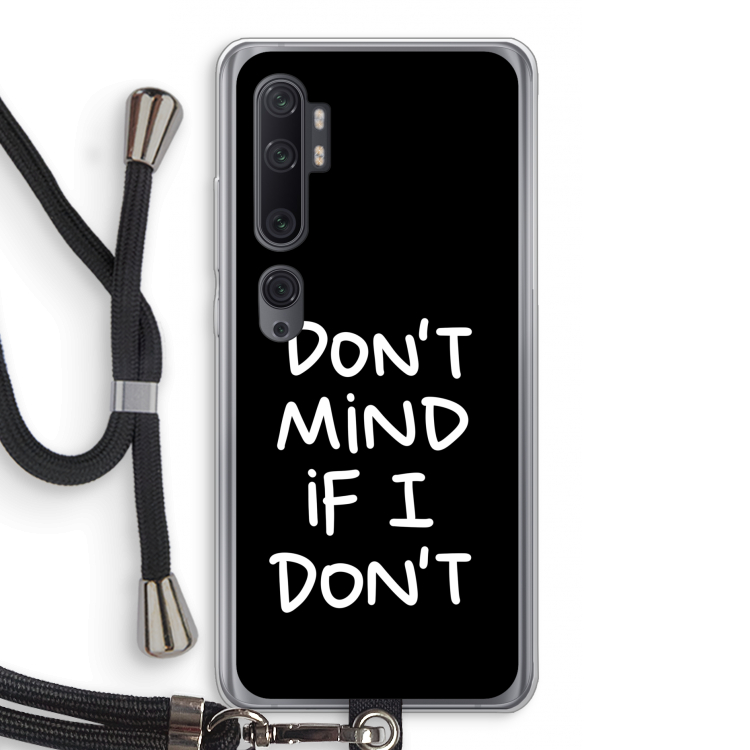 Don't Mind: Xiaomi Mi Note 10 Pro Transparant Hoesje met koord