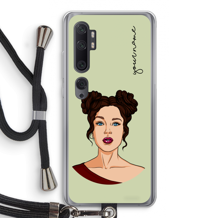 Pop-Art Creator: Xiaomi Mi Note 10 Pro Transparant Hoesje met koord