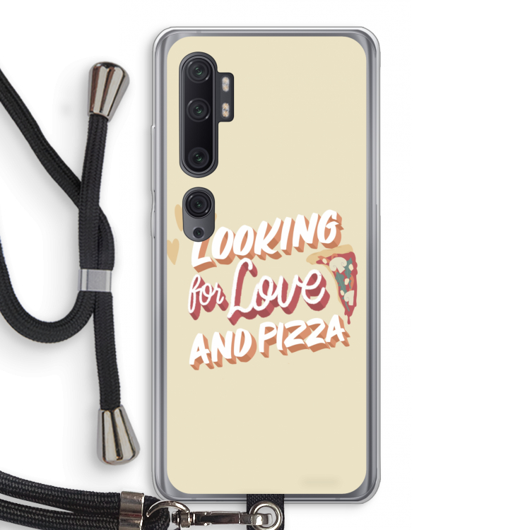 Pizza is the answer: Xiaomi Mi Note 10 Pro Transparant Hoesje met koord