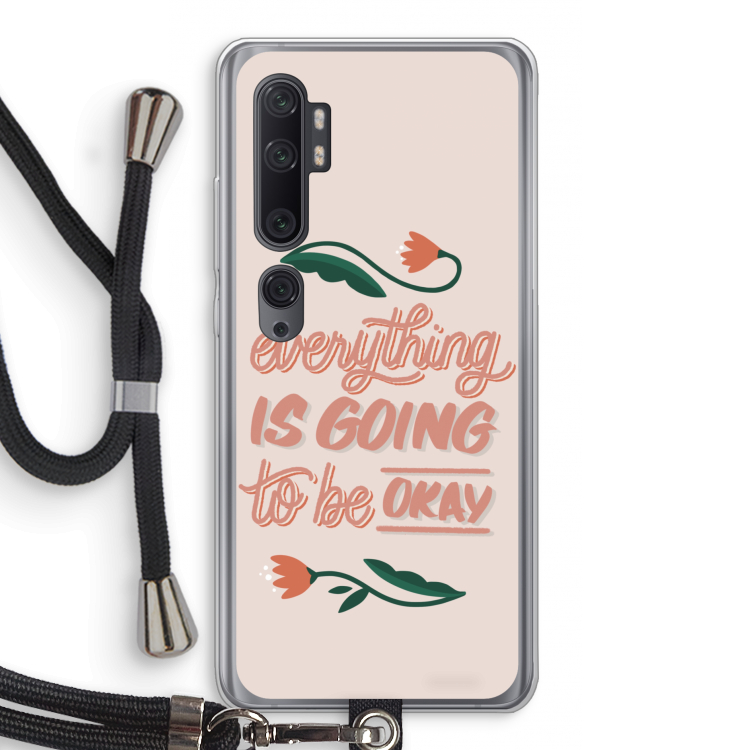Optimistic flower girl: Xiaomi Mi Note 10 Pro Transparant Hoesje met koord