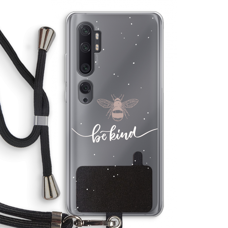 Be(e) kind: Xiaomi Mi Note 10 Pro Transparant Hoesje met koord