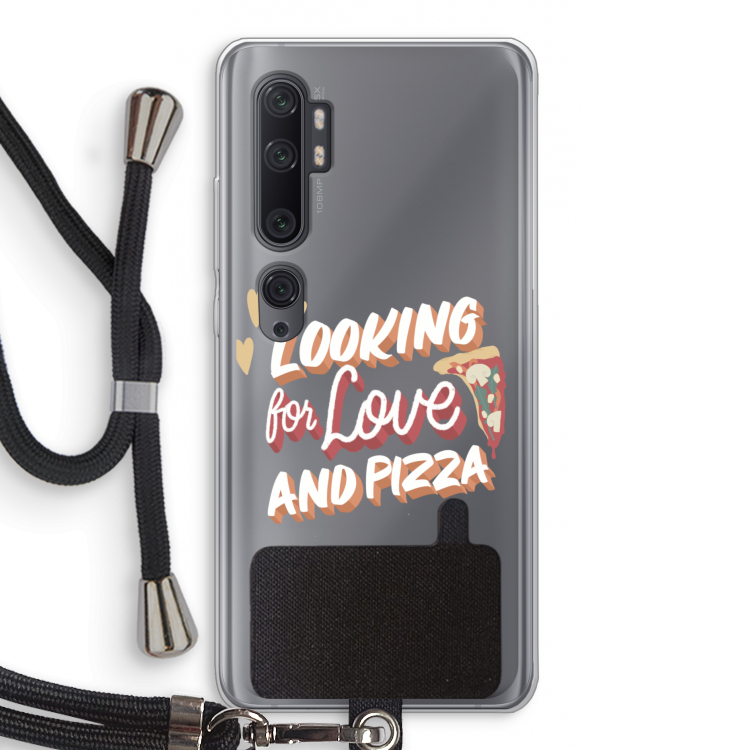 Pizza is the answer: Xiaomi Mi Note 10 Pro Transparant Hoesje met koord