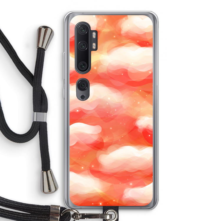 Lichte Wolken: Xiaomi Mi Note 10 Pro Transparant Hoesje met koord