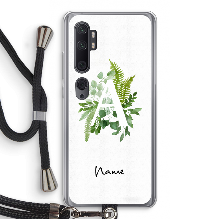 Green Brush: Xiaomi Mi Note 10 Pro Transparant Hoesje met koord