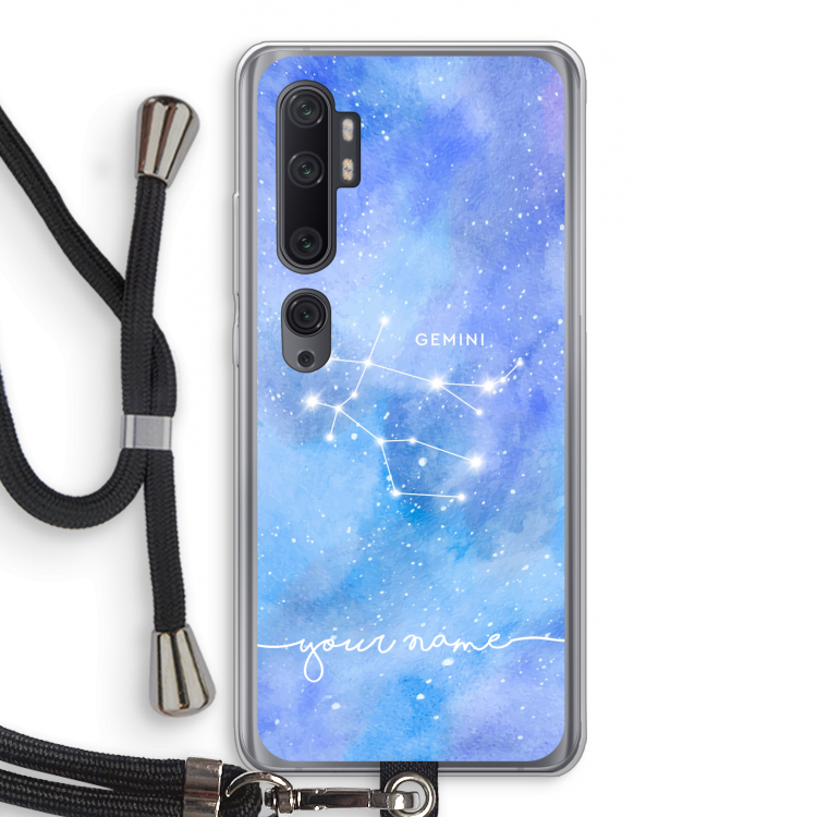 Sterrenbeeld - Licht: Xiaomi Mi Note 10 Pro Transparant Hoesje met koord