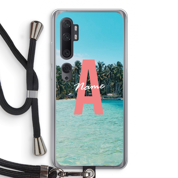 Pacific Dream: Xiaomi Mi Note 10 Pro Transparant Hoesje met koord