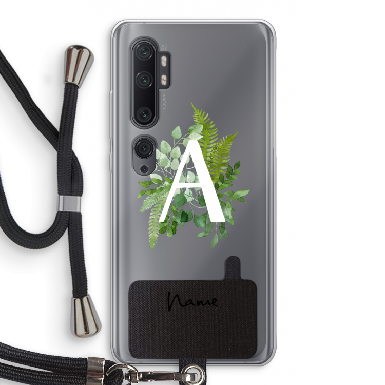 Green Brush: Xiaomi Mi Note 10 Pro Transparant Hoesje met koord