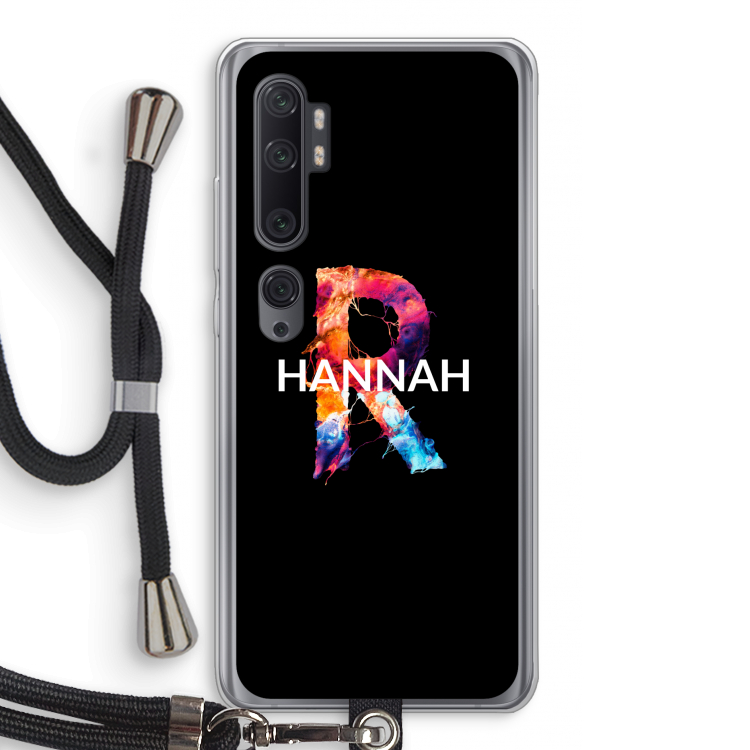 Abstract Spectrum: Xiaomi Mi Note 10 Pro Transparant Hoesje met koord