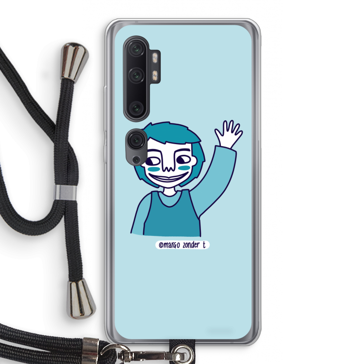 Zwaai: Xiaomi Mi Note 10 Pro Transparant Hoesje met koord