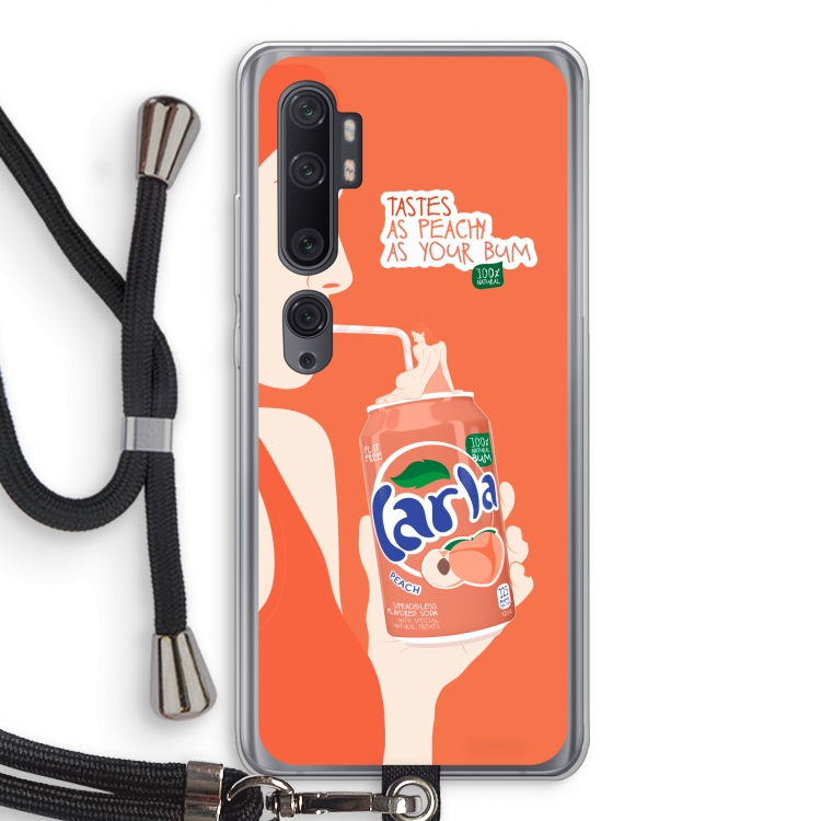 Peach please!: Xiaomi Mi Note 10 Pro Transparant Hoesje met koord