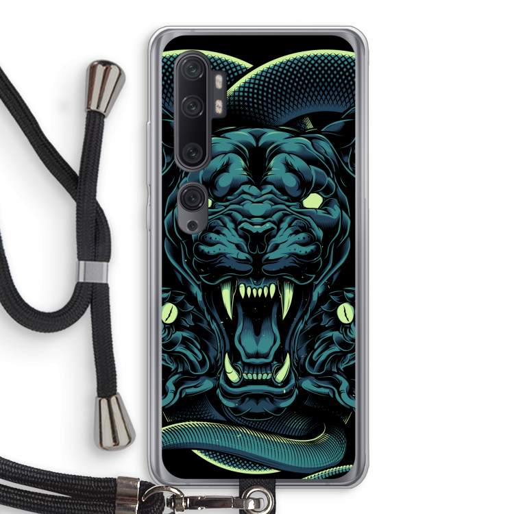 Cougar and Vipers: Xiaomi Mi Note 10 Pro Transparant Hoesje met koord