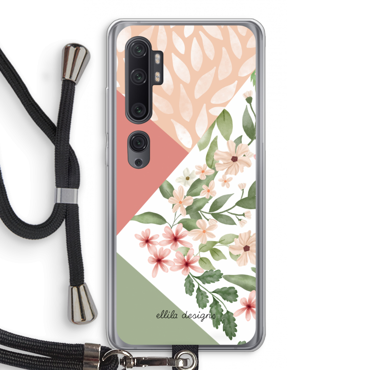 Sweet heaven geometrics: Xiaomi Mi Note 10 Pro Transparant Hoesje met koord