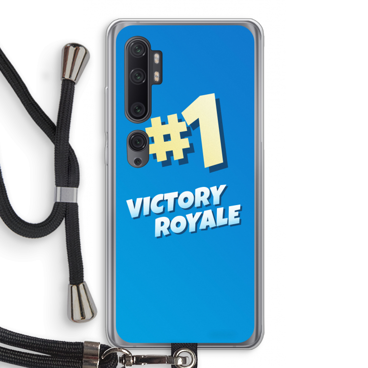 Victory Royale: Xiaomi Mi Note 10 Pro Transparant Hoesje met koord