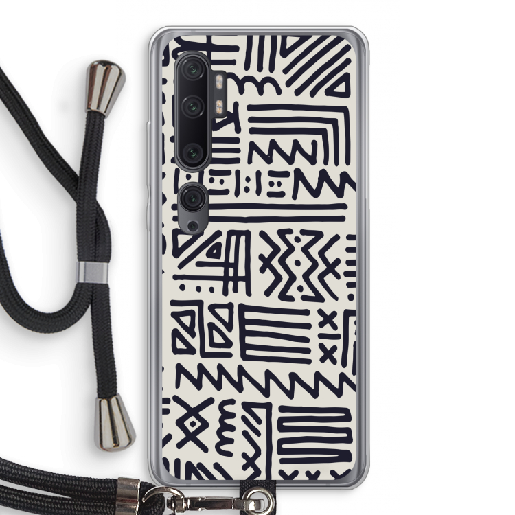 Marrakech print: Xiaomi Mi Note 10 Pro Transparant Hoesje met koord