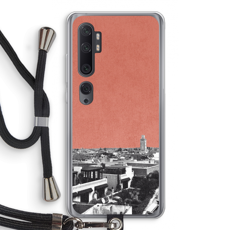 Marrakech Skyline : Xiaomi Mi Note 10 Pro Transparant Hoesje met koord