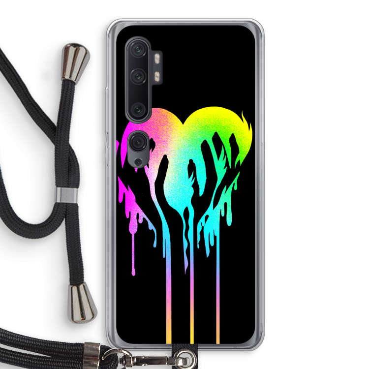 Hold My Heart: Xiaomi Mi Note 10 Pro Transparant Hoesje met koord