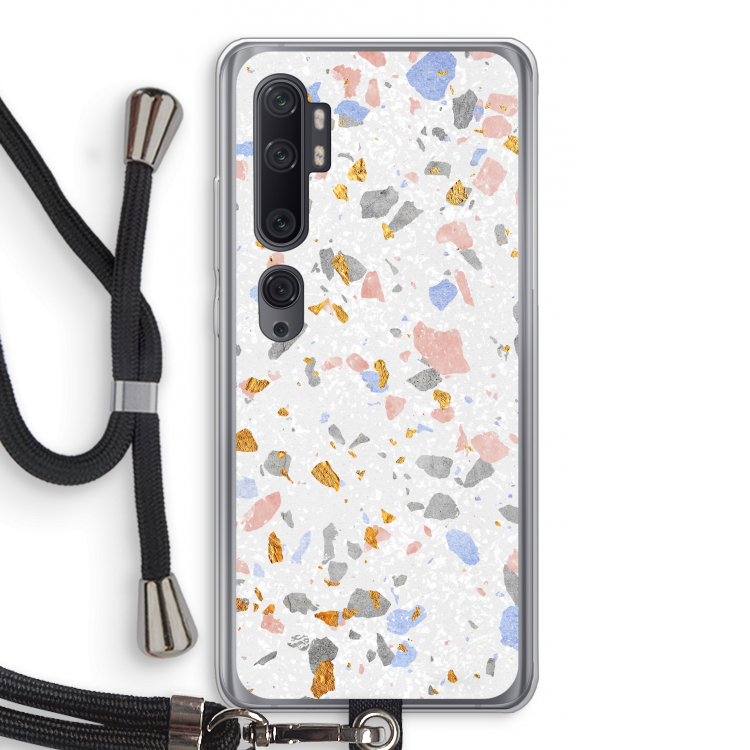 Terrazzo N°8: Xiaomi Mi Note 10 Pro Transparant Hoesje met koord