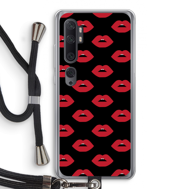 Lips: Xiaomi Mi Note 10 Pro Transparant Hoesje met koord