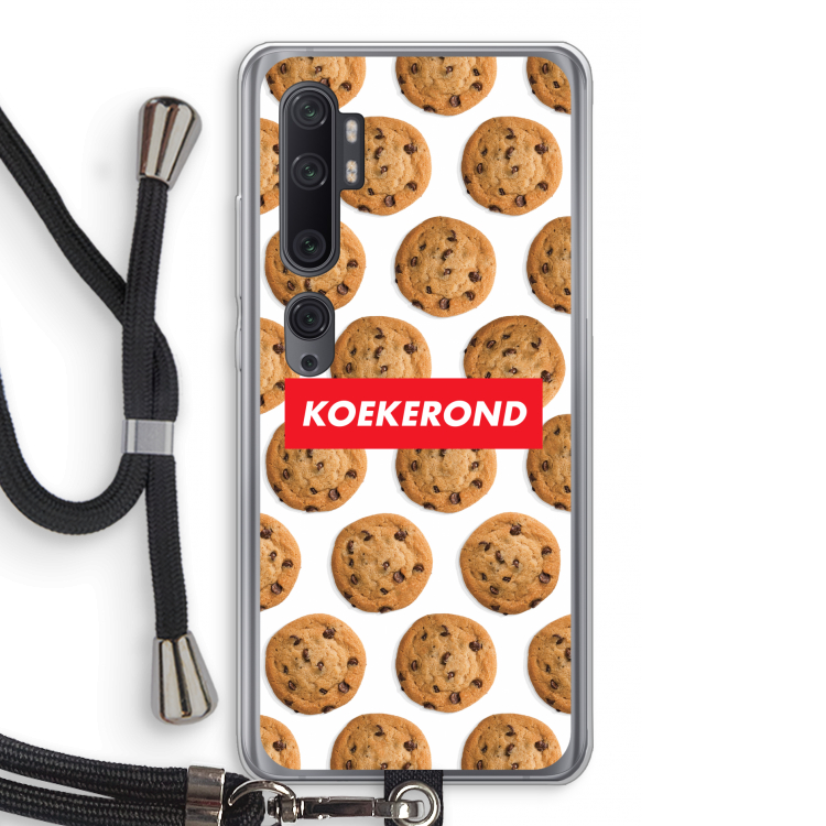 Koekerond: Xiaomi Mi Note 10 Pro Transparant Hoesje met koord