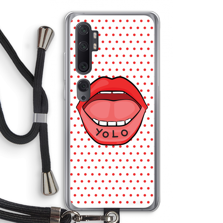 Yolo Denise: Xiaomi Mi Note 10 Pro Transparant Hoesje met koord