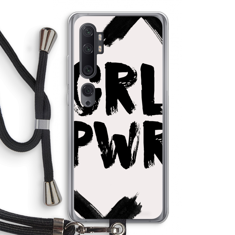 Girl Power #2: Xiaomi Mi Note 10 Pro Transparant Hoesje met koord