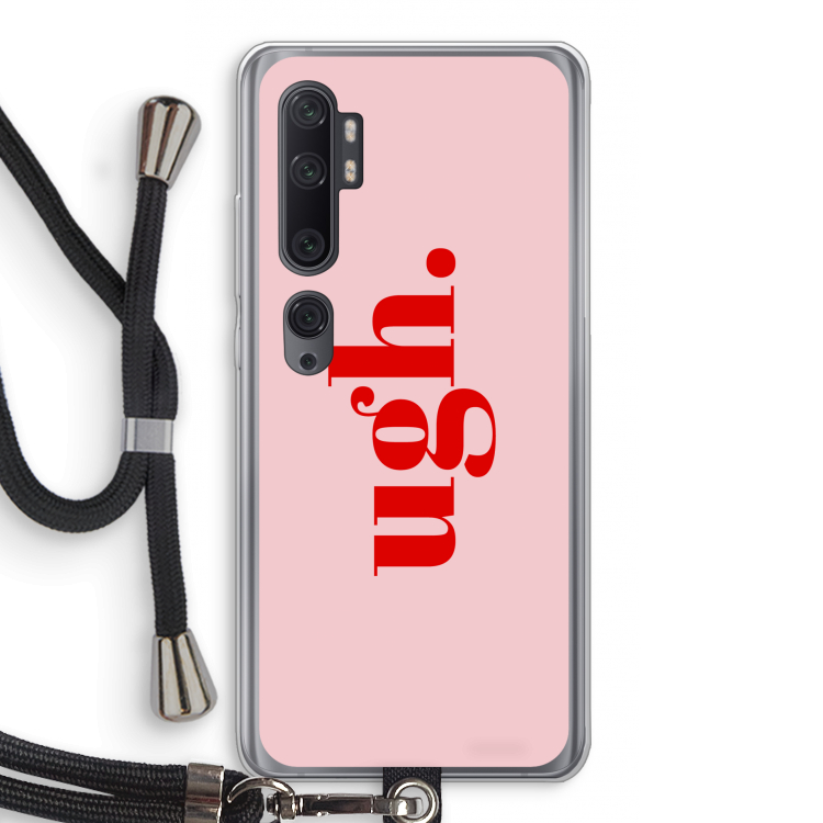 Ugh: Xiaomi Mi Note 10 Pro Transparant Hoesje met koord