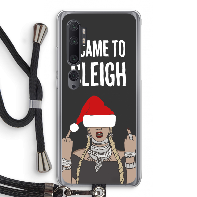 Came To Sleigh: Xiaomi Mi Note 10 Pro Transparant Hoesje met koord