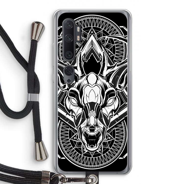 Oh Deer: Xiaomi Mi Note 10 Pro Transparant Hoesje met koord