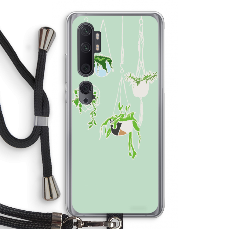 Hang In There: Xiaomi Mi Note 10 Pro Transparant Hoesje met koord
