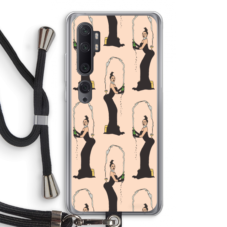 Pop Some Kim: Xiaomi Mi Note 10 Pro Transparant Hoesje met koord