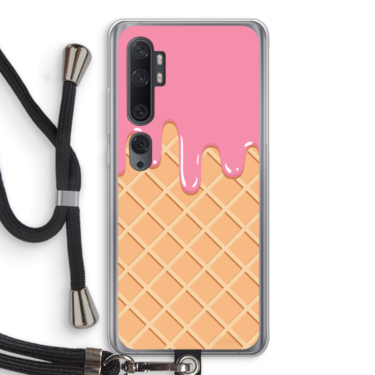Ice cream: Xiaomi Mi Note 10 Pro Transparant Hoesje met koord