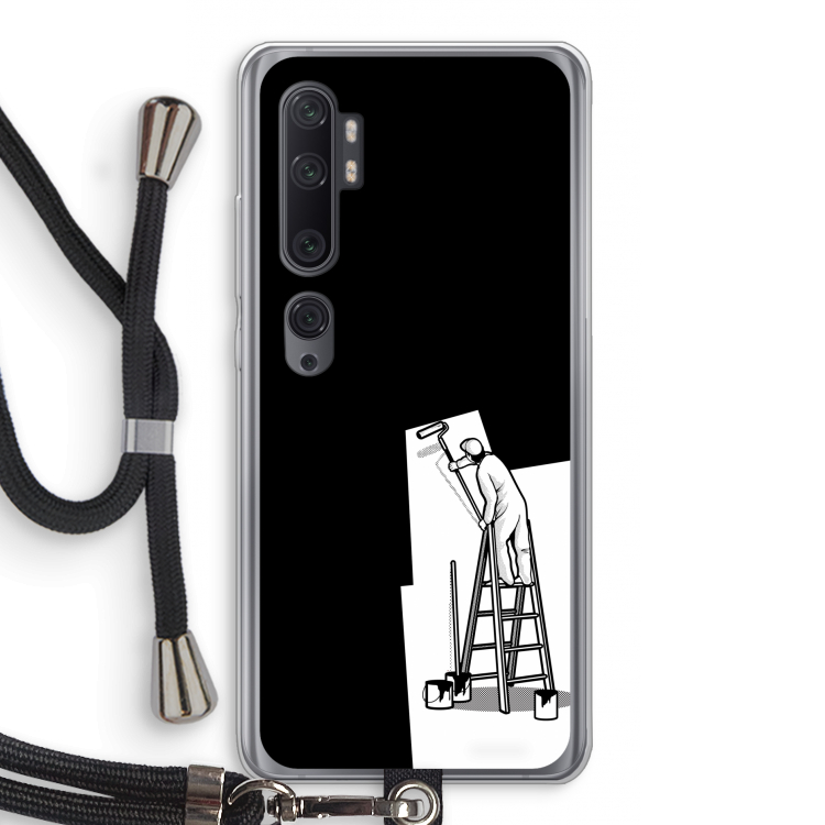 Musketon Painter: Xiaomi Mi Note 10 Pro Transparant Hoesje met koord
