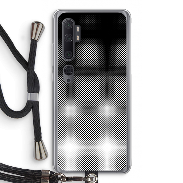 Musketon Halftone: Xiaomi Mi Note 10 Pro Transparant Hoesje met koord