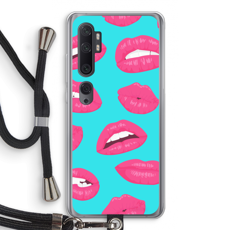 Bite my lip: Xiaomi Mi Note 10 Pro Transparant Hoesje met koord