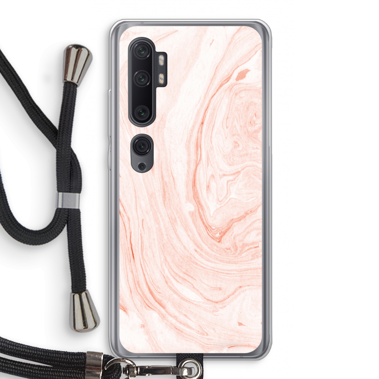 Peach bath: Xiaomi Mi Note 10 Pro Transparant Hoesje met koord