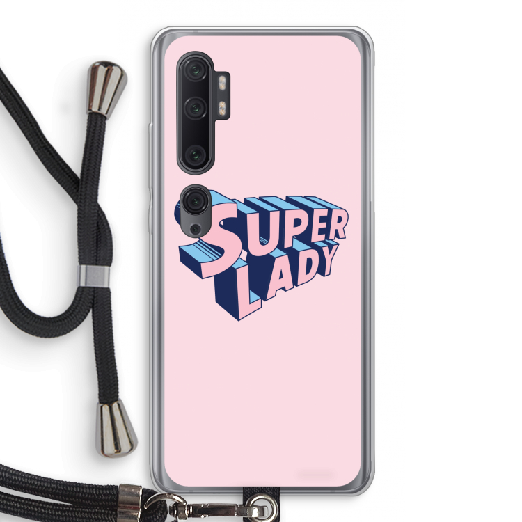 Superlady: Xiaomi Mi Note 10 Pro Transparant Hoesje met koord