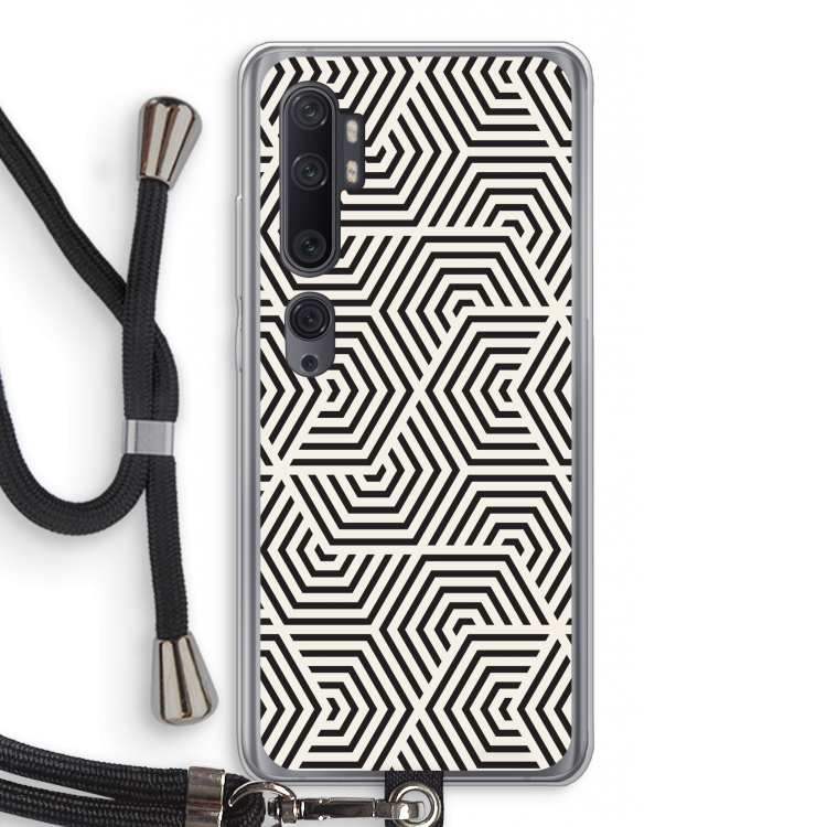 Magic pattern: Xiaomi Mi Note 10 Pro Transparant Hoesje met koord