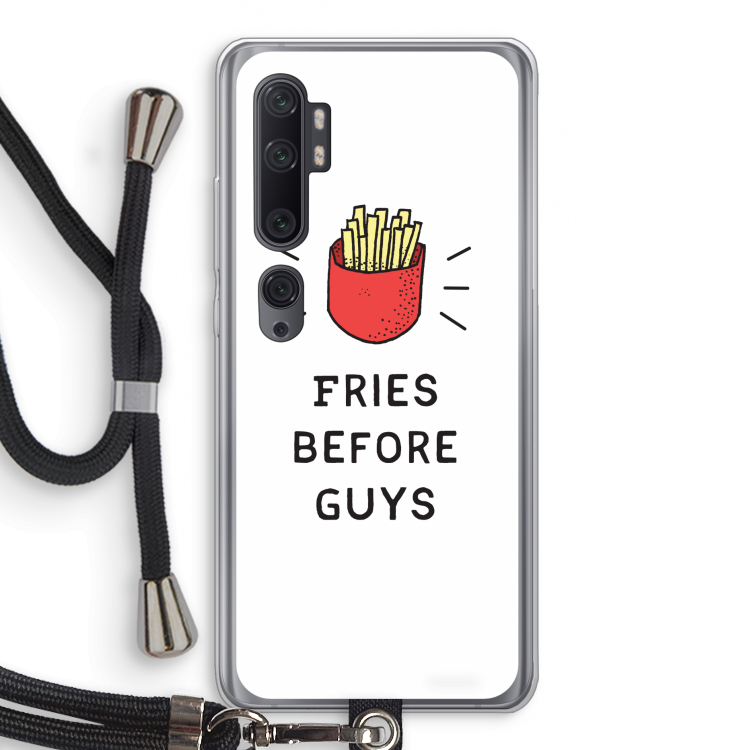 Fries before guys: Xiaomi Mi Note 10 Pro Transparant Hoesje met koord