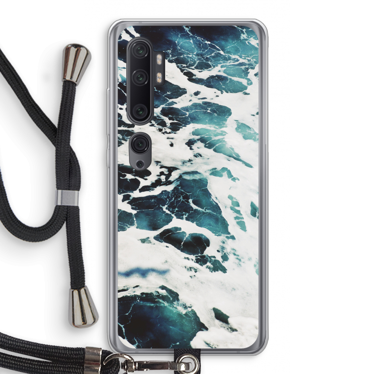 Golven: Xiaomi Mi Note 10 Pro Transparant Hoesje met koord