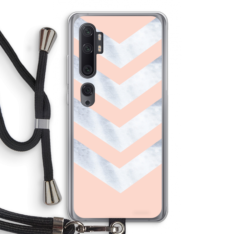 Marmeren pijlen: Xiaomi Mi Note 10 Pro Transparant Hoesje met koord
